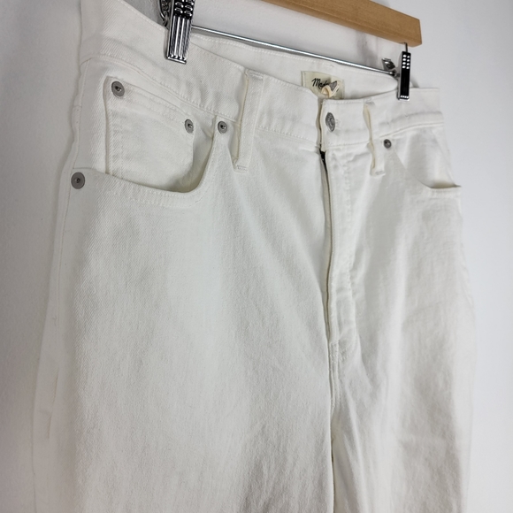 New Madewell Perfect Vintage Crop Distressed High Waist Button Fly Jeans - Picture 4 of 12